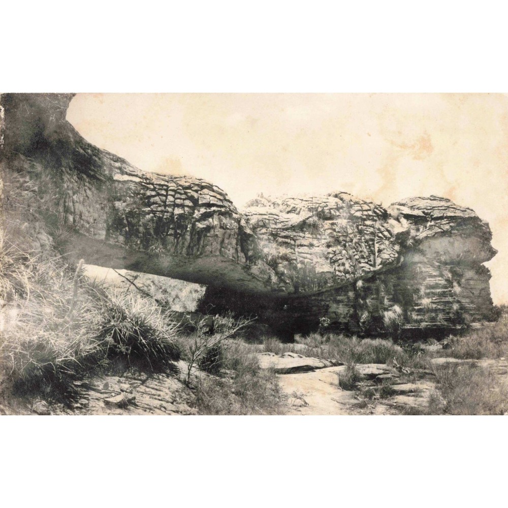 Parque Nacional Sete Cidades Brazil Seven Cities Rock Bridge Vintage Postcard - Picture 1 of 2